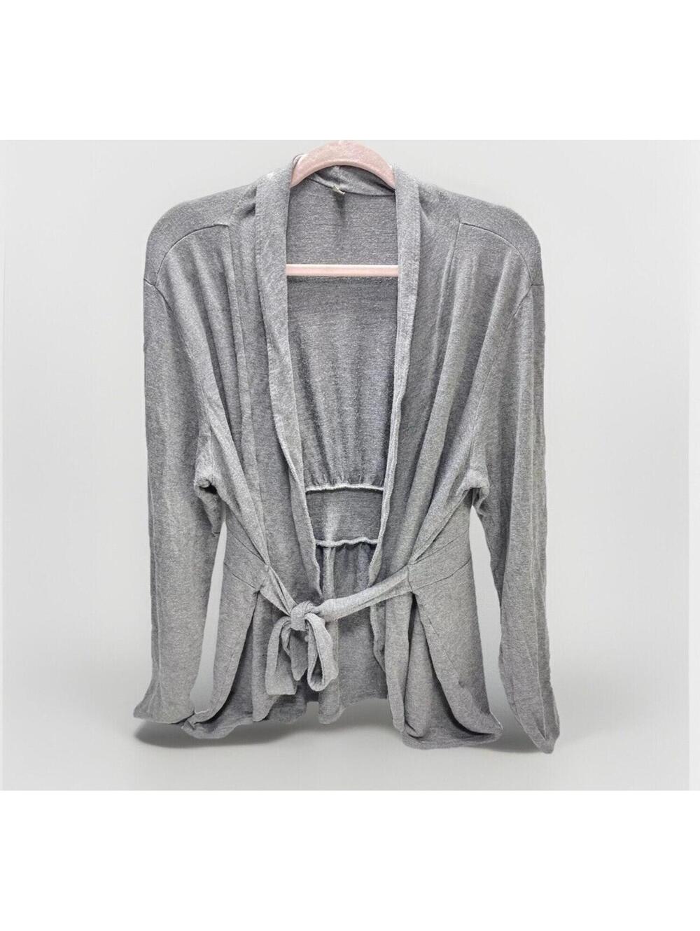Women's Grey Soft Short Half Robe - Cozy Loungewear, No Size Tag (Plus Size)
